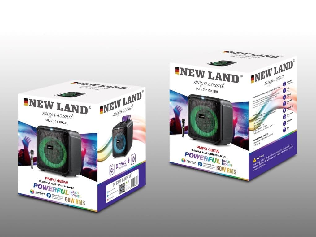 اسپیکر پرتابل new land مدل 3109 — تصویر ۳