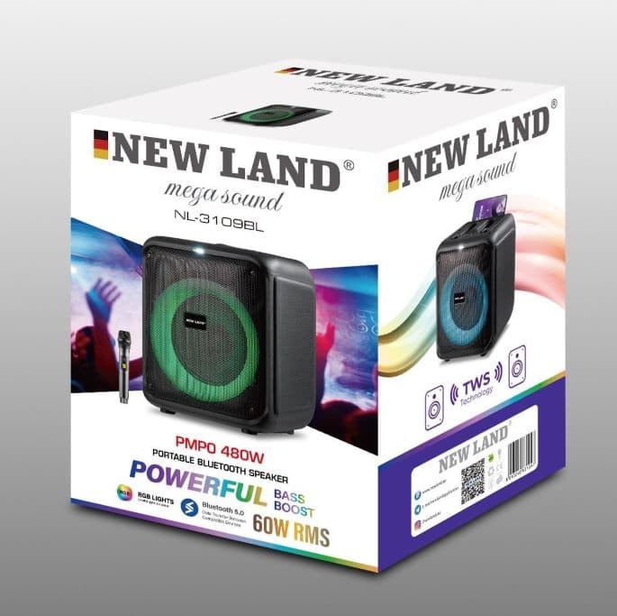 اسپیکر پرتابل new land مدل 3109 — تصویر ۲