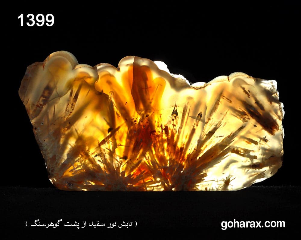 سنگ زینتی عقیق عسلی | code:1399 — تصویر ۲