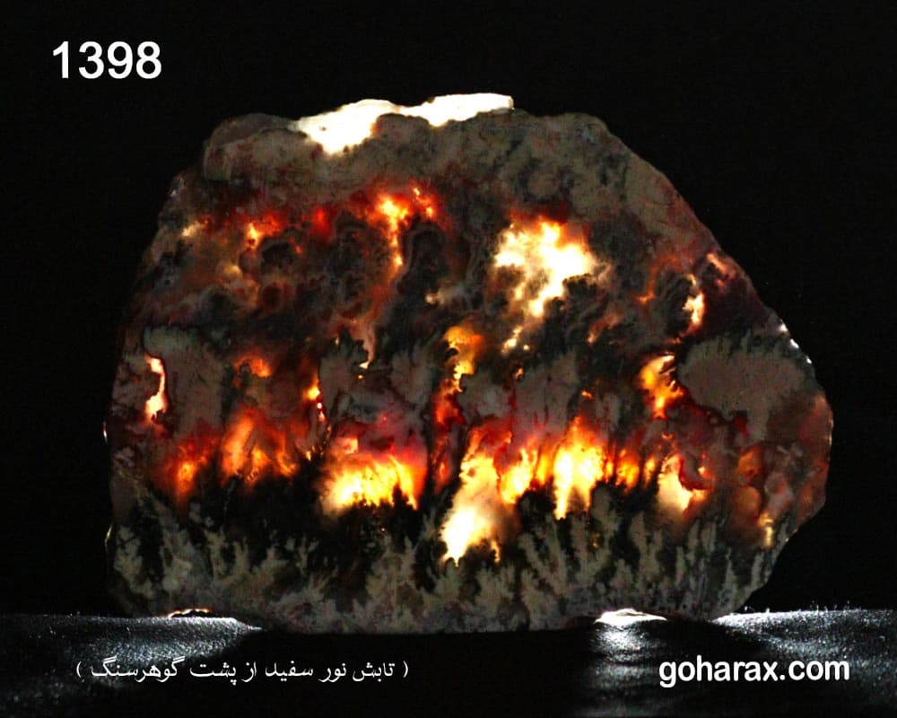 سنگ زینتی اسلایس عقیق | code:1398 — تصویر ۴