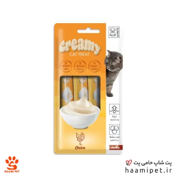 بستنی گربه ام پت با طعم مرغ 4 عددی — تصویر ۲