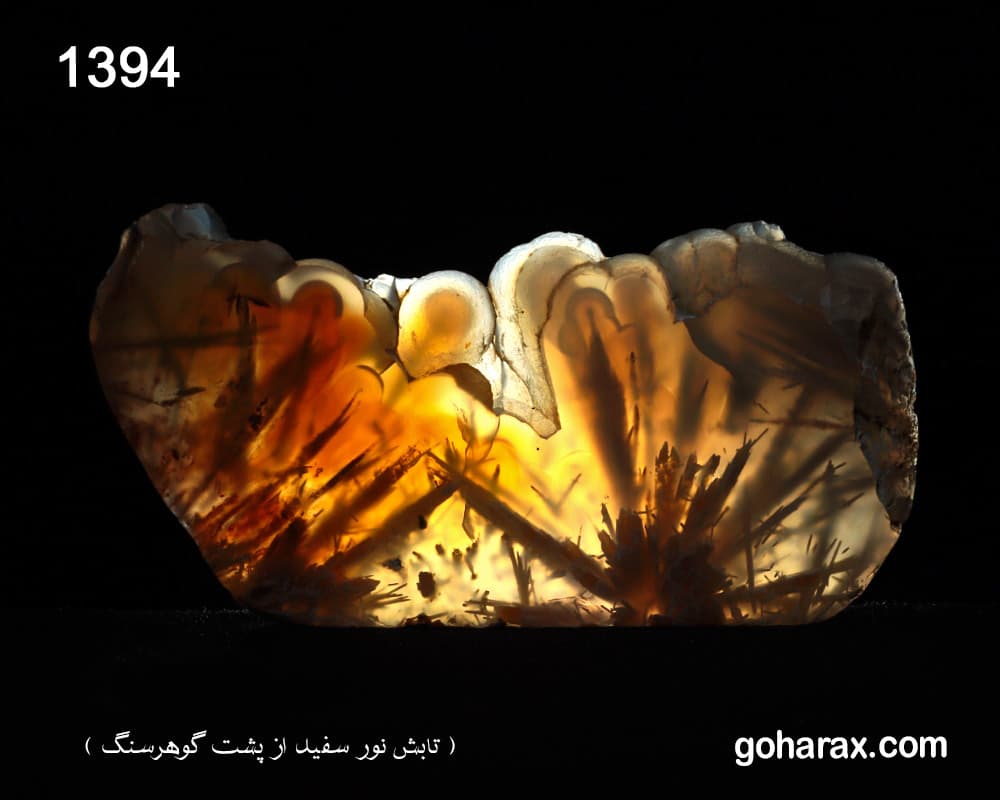 سنگ زینتی عقیق عسلی | code:1394 — تصویر ۲