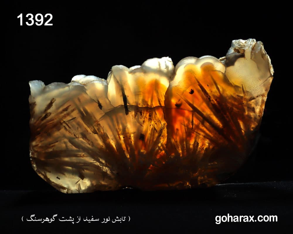 سنگ زینتی عقیق عسلی | code:1392 — تصویر ۹