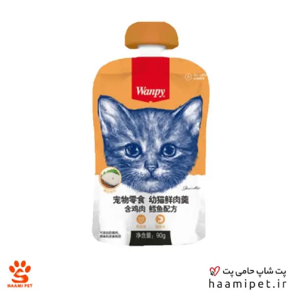 پودینگ گربه ونپی با طعم مرغ و ماهی کاد 90 گرم — تصویر ۲