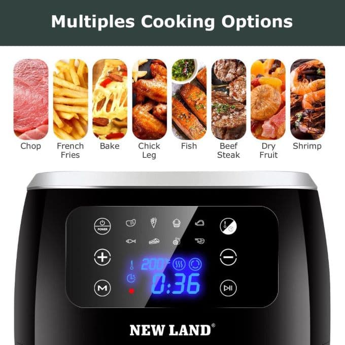 سرخکن بدون روغن 6 لیتری نیولند مدل 2710B — تصویر ۷