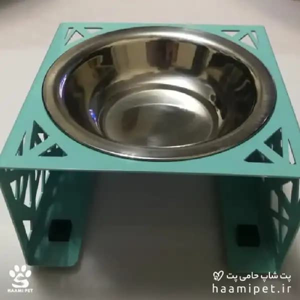 ظرف استیل آب و غذای سگ و گربه تمام فلزی — تصویر ۳