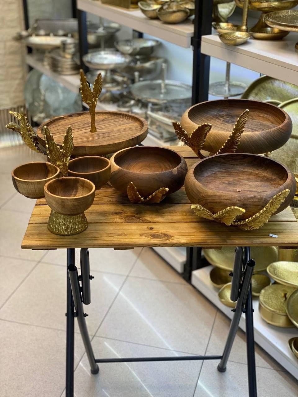 سرویس پذیرایی چوبی برگ سوزنی — تصویر ۲