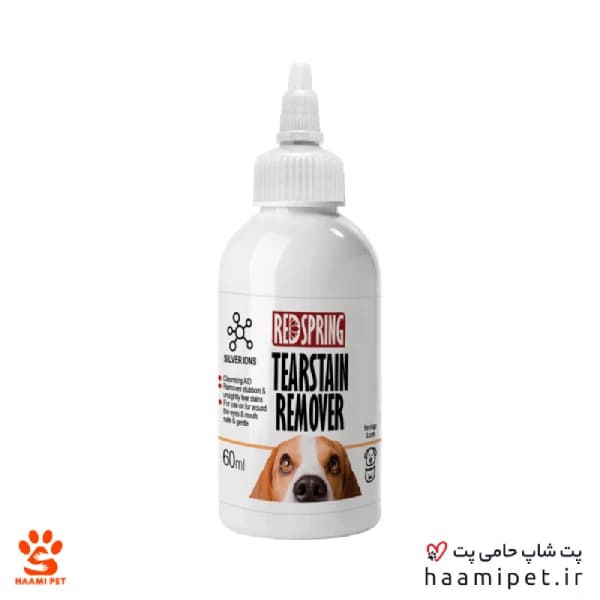 قطره از بین برنده جرم اشک سگ و گربه رد اسپرینگ 60 میلی لیتر