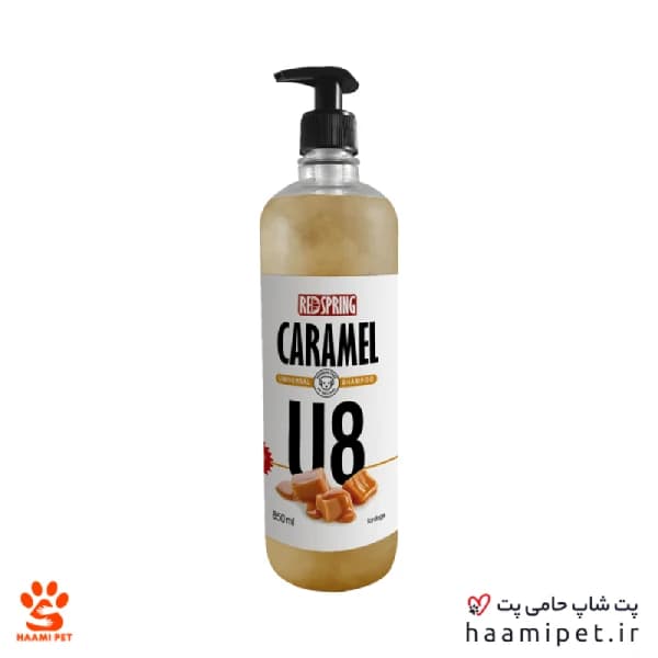 شامپو روزانه مخصوص سگ مناسب انواع مو با عصاره کارامل رد اسپرینگ 850 میلی لیتر مدل U8