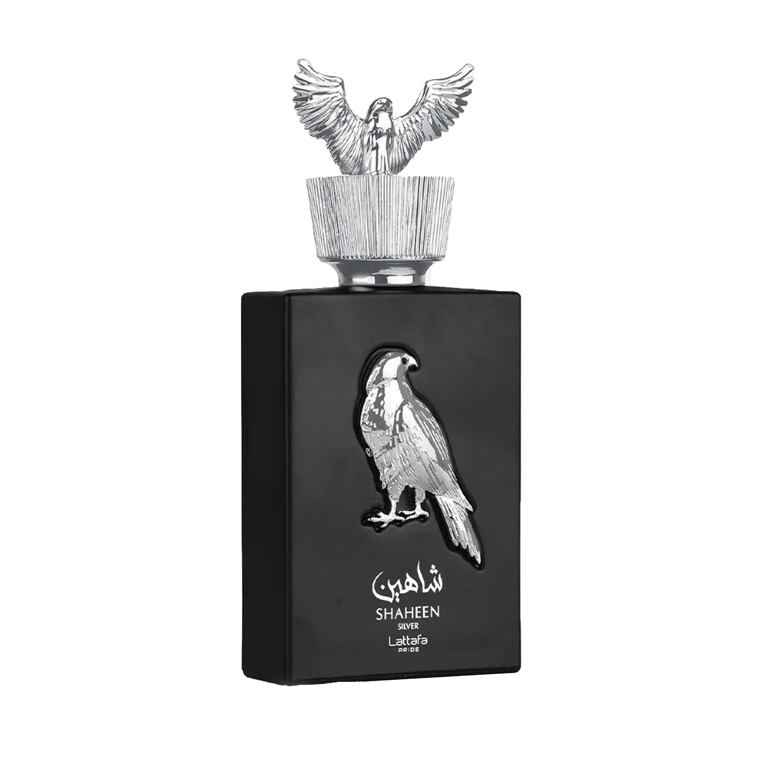 ادوپرفیوم شاهین (زنانه و مردانه) لطافه 100 میل اصلی Lattafa Shaheen Silver — تصویر ۸