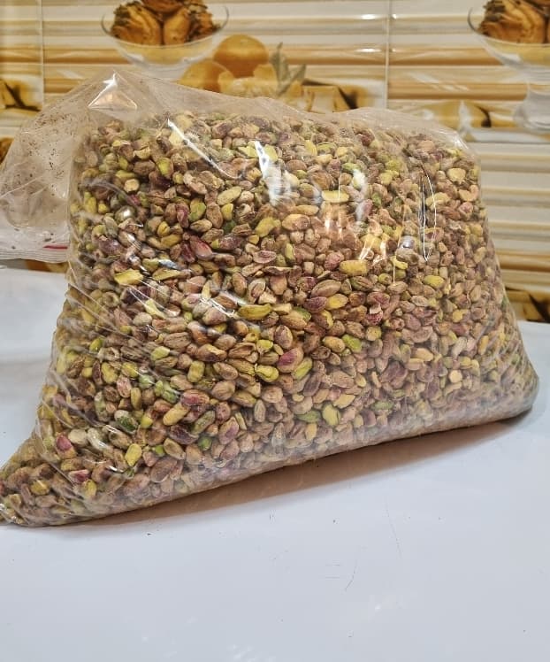 مغزپسته سبز خام بسته۱۰کیلوگرمی