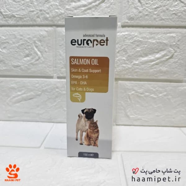 روغن ماهی سگ و گربه یوروپت 150 میلی لیتر — تصویر ۳