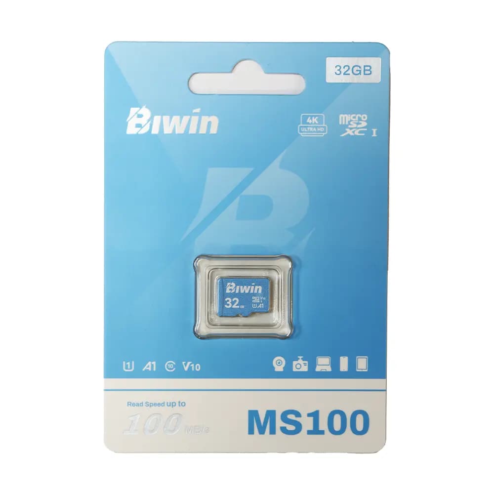 کارت حافظه بیوین ظرفیت 32 گیگابایت مدل MS100 microSDXC UHS-I V10 A1 — تصویر ۳