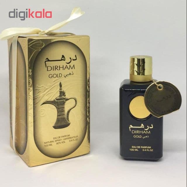 ادو پرفیوم ارض الزعفران مدل درهم گلد حجم 100 میلی لیتر — تصویر ۶