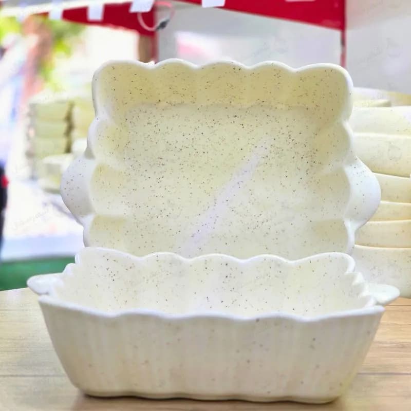 مرغ خوری سرامیکی مربع مات — تصویر ۲