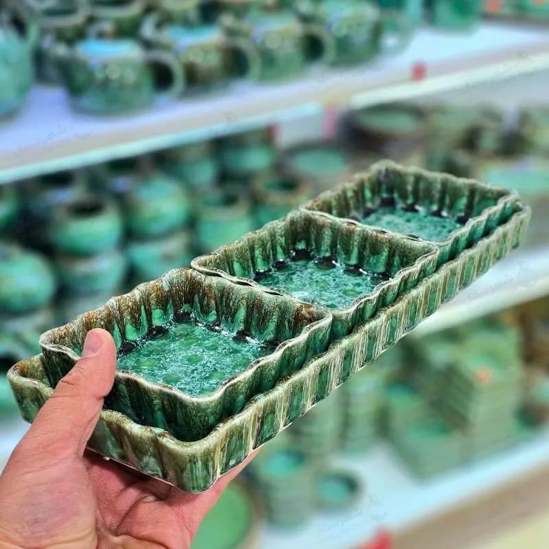 اردوخوری سرامیکی مدل لب طره طرح ماربل