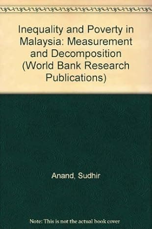 دانلود کتاب Inequality and Poverty in Malaysia: Measurement and Decomposition (A World Bank Research Publication)