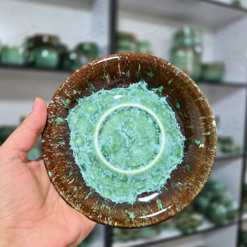 فنجان و نعلبکی لته خوری طرح ماربل در 2سایز — تصویر ۹