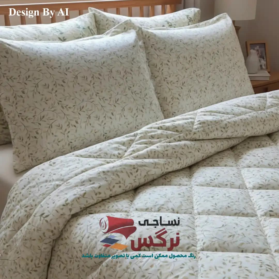 روتختی یکنفره و دونفره نخ پنبه گلدار کد 290 و 302 — تصویر ۵