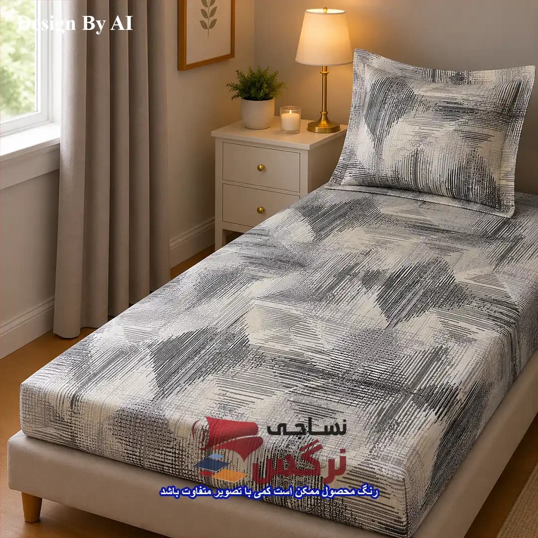 روتختی یکنفره و دونفره نخ پنبه گلدار کد 659 و 660 — تصویر ۳