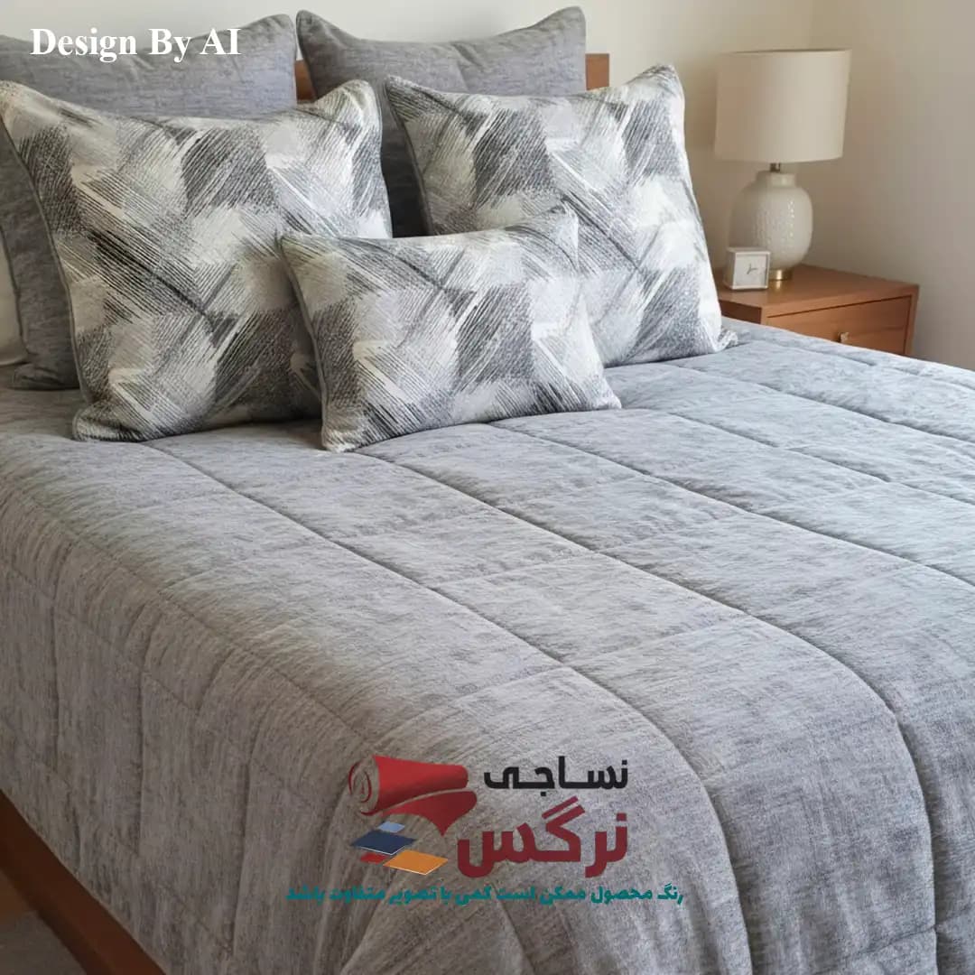 روتختی یکنفره و دونفره نخ پنبه گلدار کد 659 و 660 — تصویر ۲