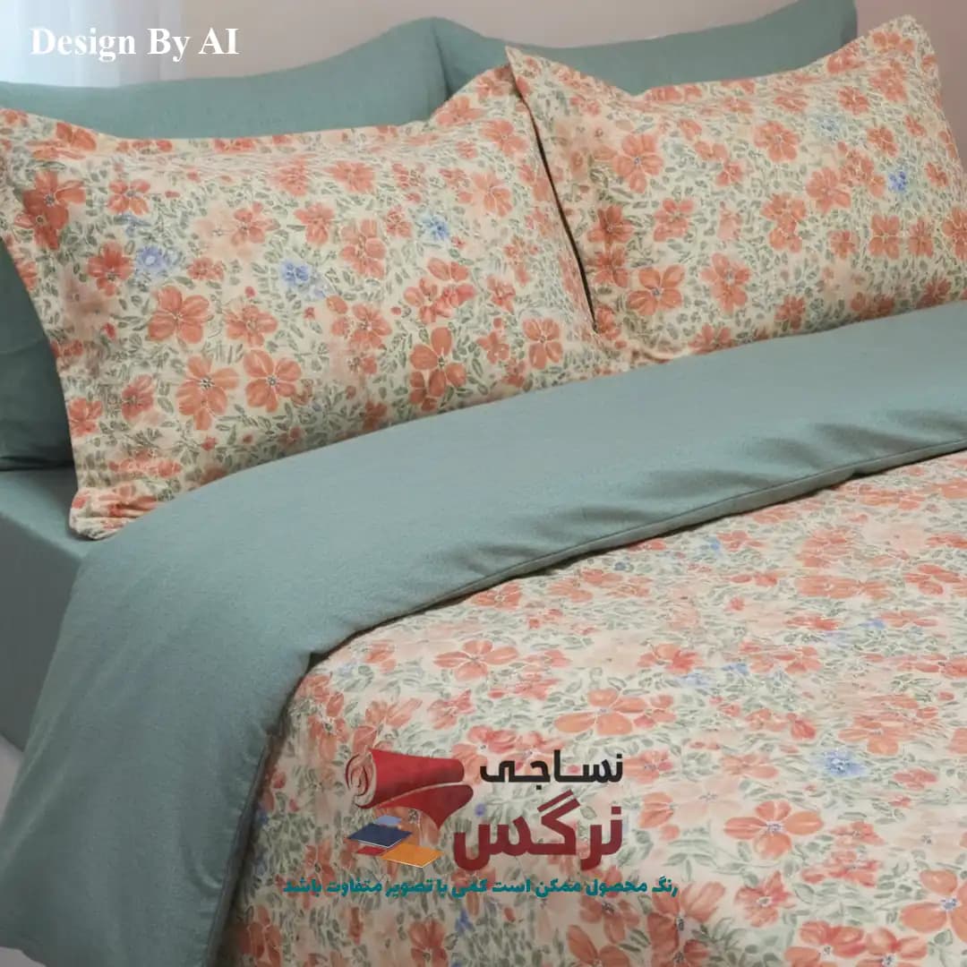 روتختی یکنفره و دونفره نخ پنبه گلدار کد 303 و 101 — تصویر ۹