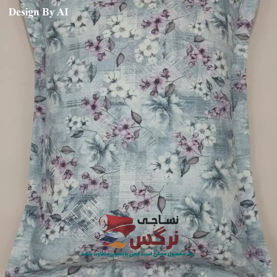 روبالشتی 70 درصد نخ طرح گل کد 252 — تصویر ۳