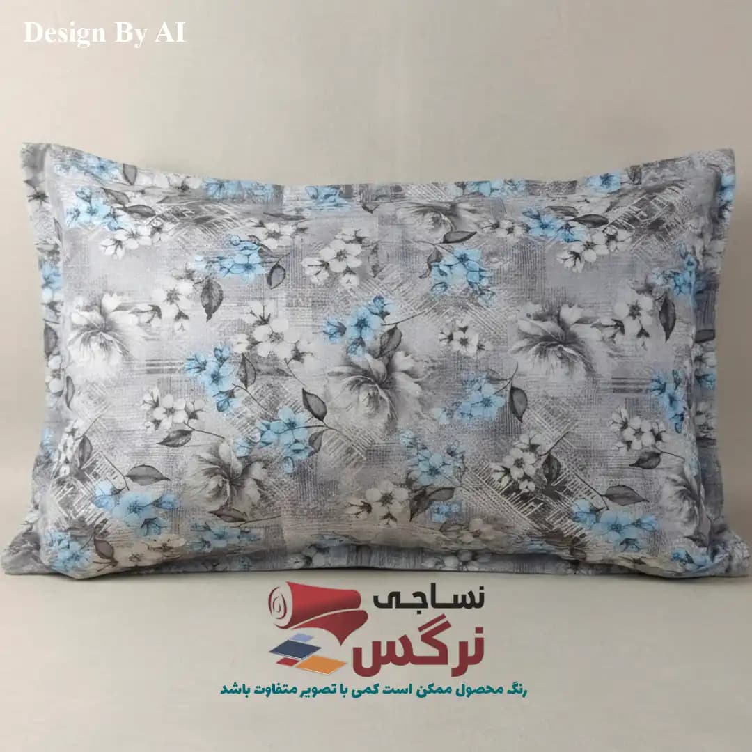 روبالشتی 70 درصد نخ طرح گل کد 252 — تصویر ۴