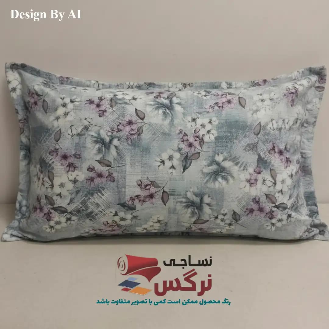 روبالشتی 70 درصد نخ طرح گل کد 252 — تصویر ۲