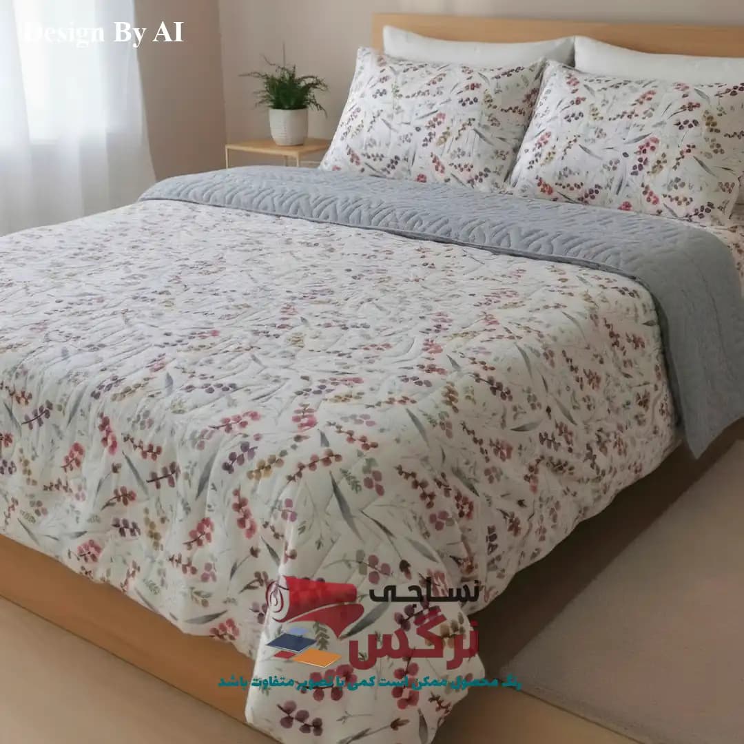 روتختی یکنفره و دونفره نخ پنبه گلدار کد 743 و 744