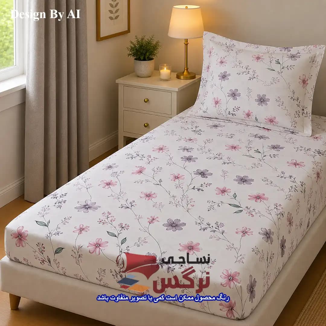 روتختی یکنفره و دونفره نخ پنبه گلدار کد 747 و 748 — تصویر ۸