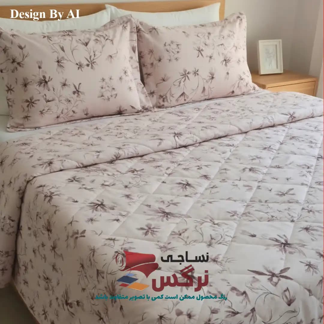 روتختی یکنفره و دونفره کتان نخ ترک گلدار کد 275 و 276 — تصویر ۸