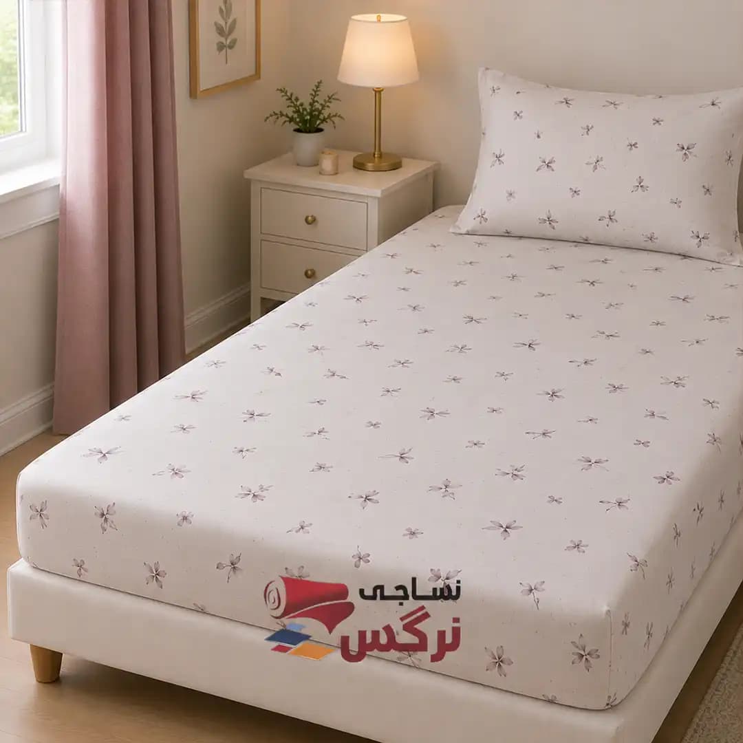 روتختی یکنفره و دونفره کتان نخ ترک گلدار کد 275 و 276 — تصویر ۵