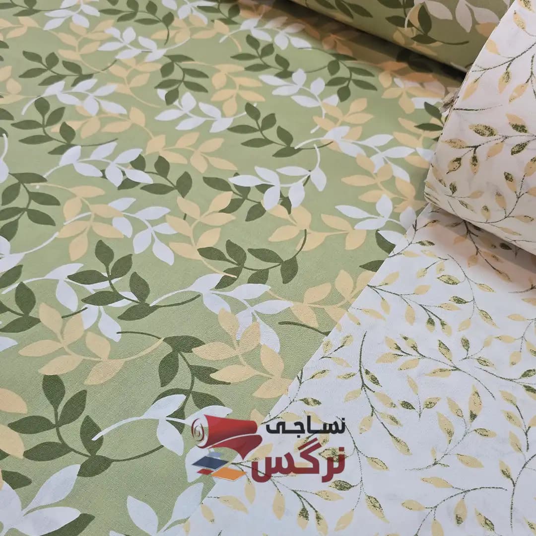 ملحفه نخ پنبه طرح گلدار عرض 2.4 کد 302 — تصویر ۲