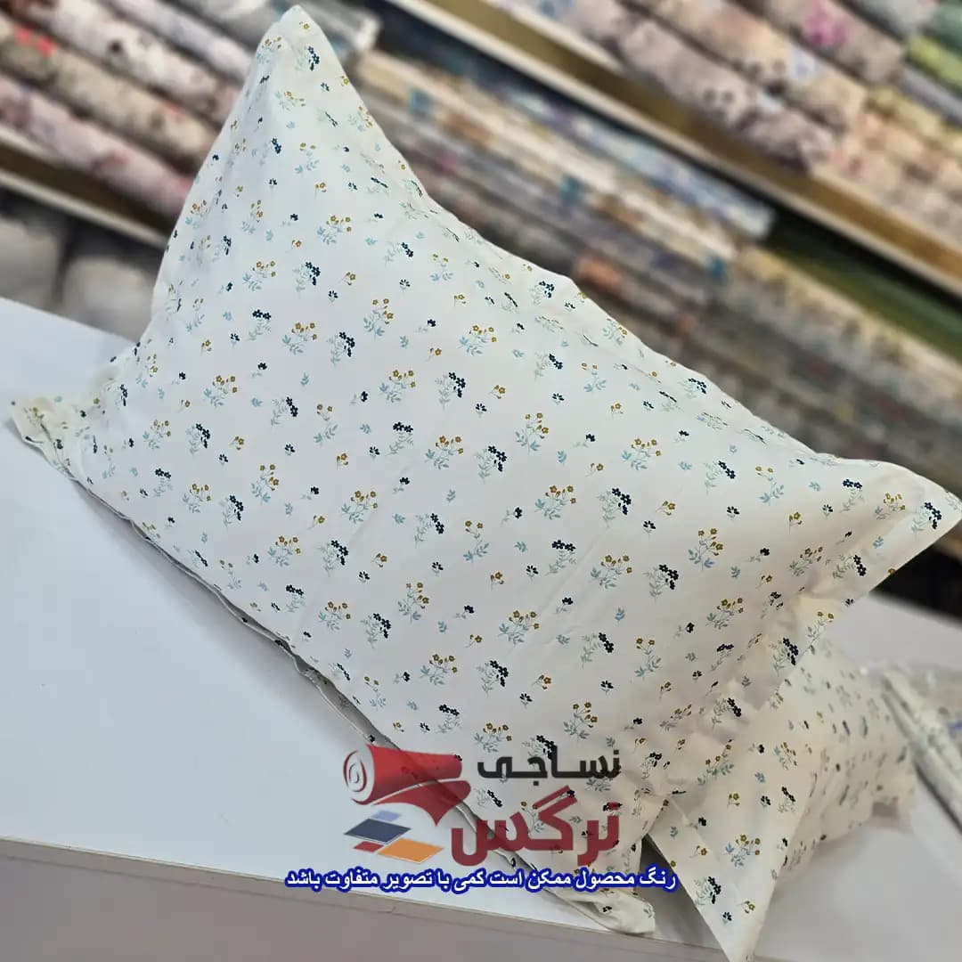روبالشتی نخ پنبه گلدار کد 274 — تصویر ۳
