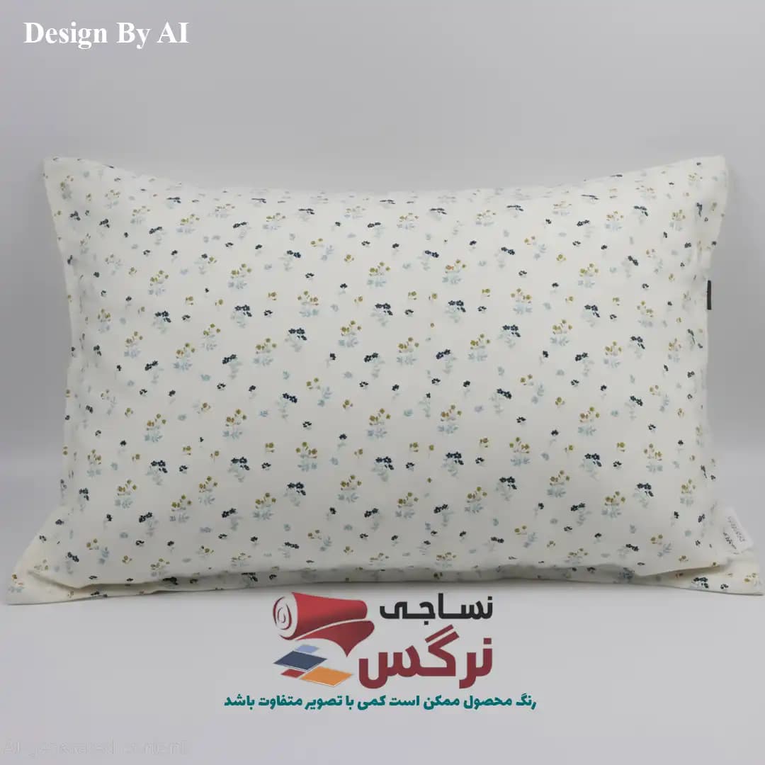 روبالشتی نخ پنبه گلدار کد 274