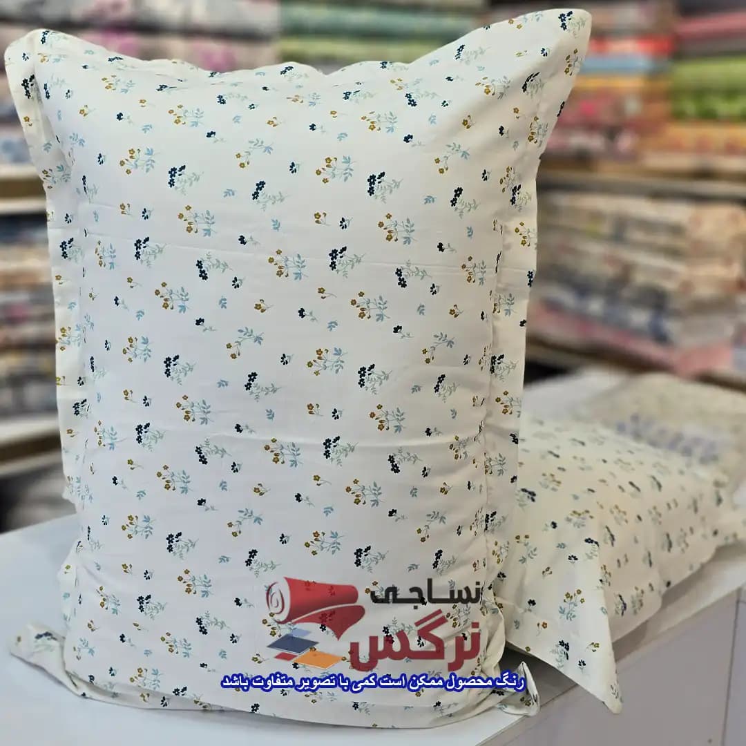 روبالشتی نخ پنبه گلدار کد 274 — تصویر ۴