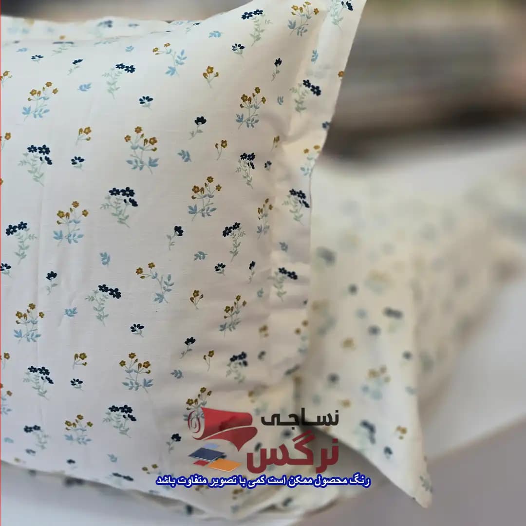 روبالشتی نخ پنبه گلدار کد 274 — تصویر ۲