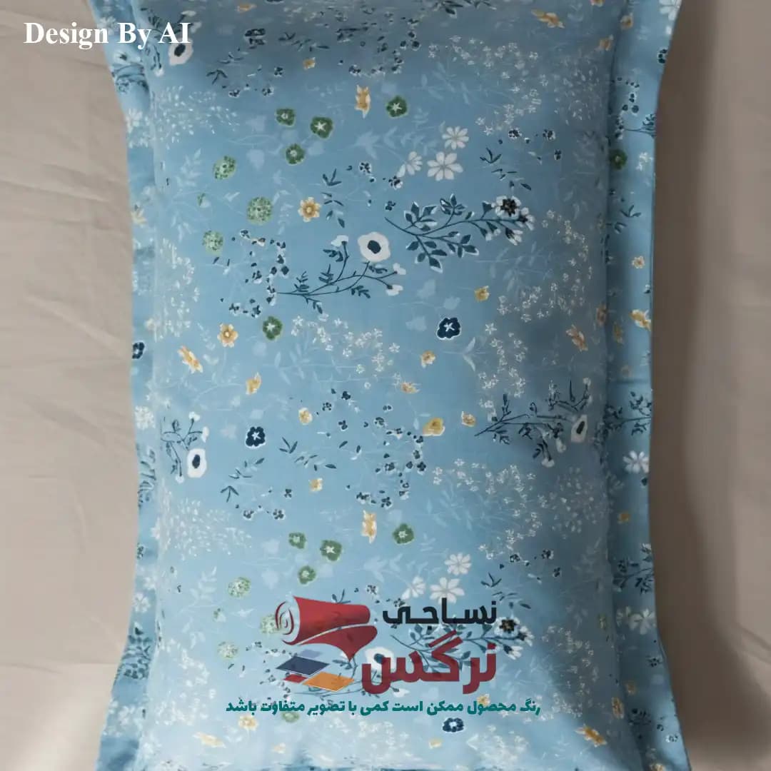 روبالشتی نخ پنبه گلدار کد 273 — تصویر ۲