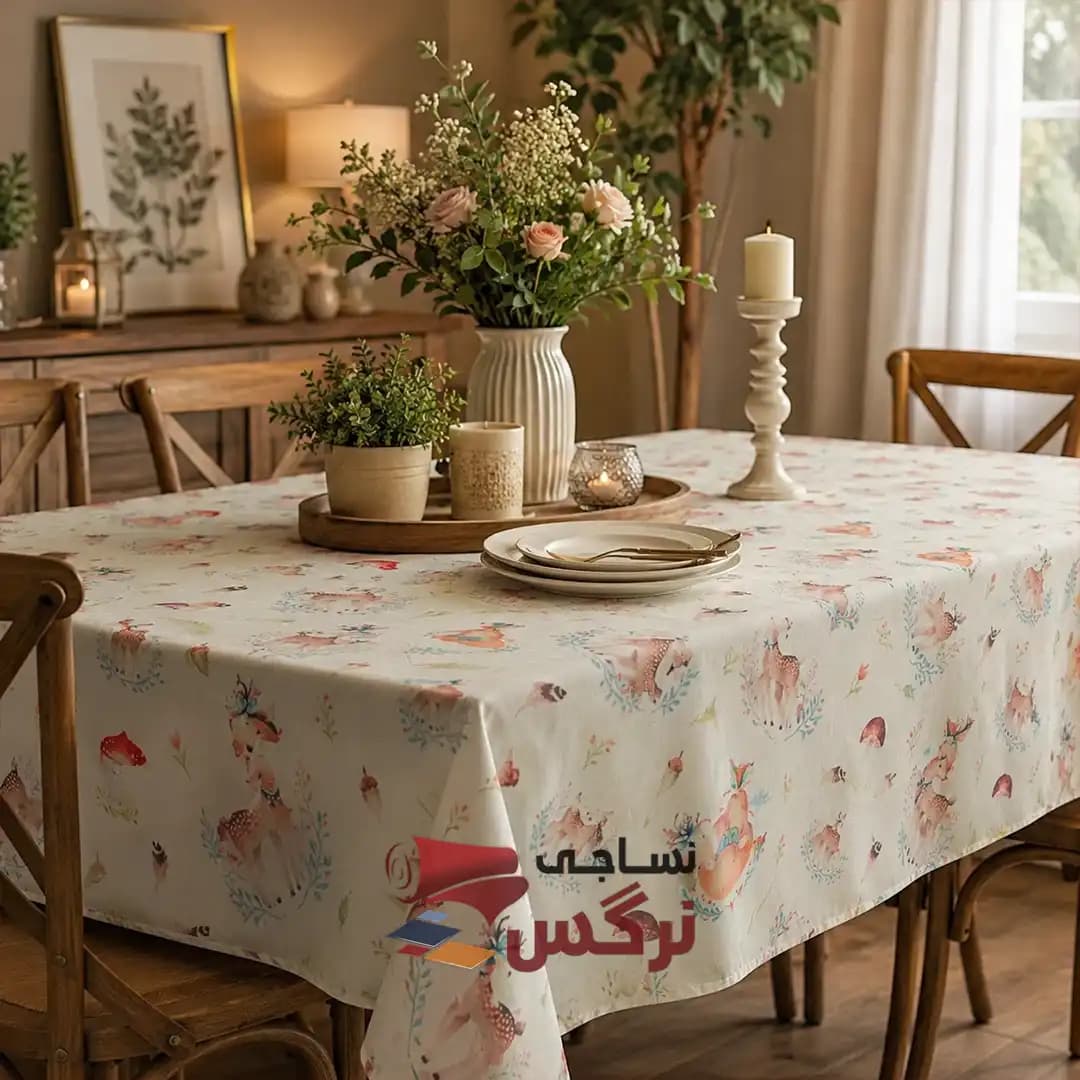 رومیزی ضدآب عرض 1.5 متر کد 278