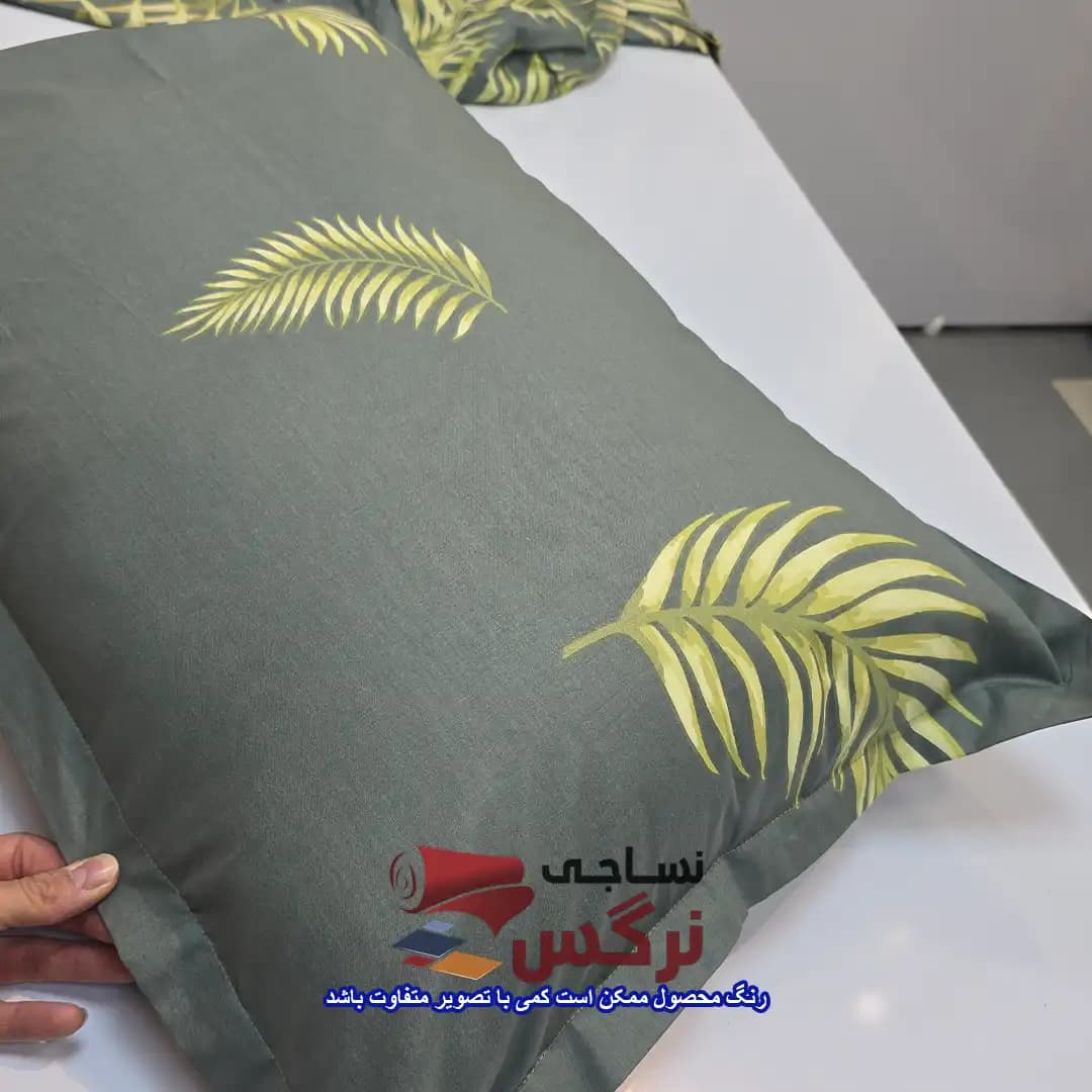 روبالشتی کتان نخ ترک گلدار کد 270 — تصویر ۲