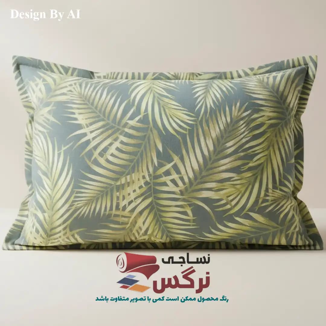 روبالشتی کتان نخ ترک گلدار کد 269