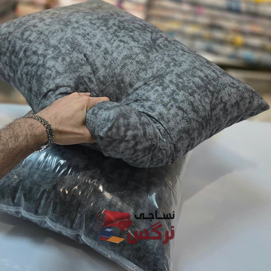 بالشت میکروژل طوسی سایز 70*50 — تصویر ۲