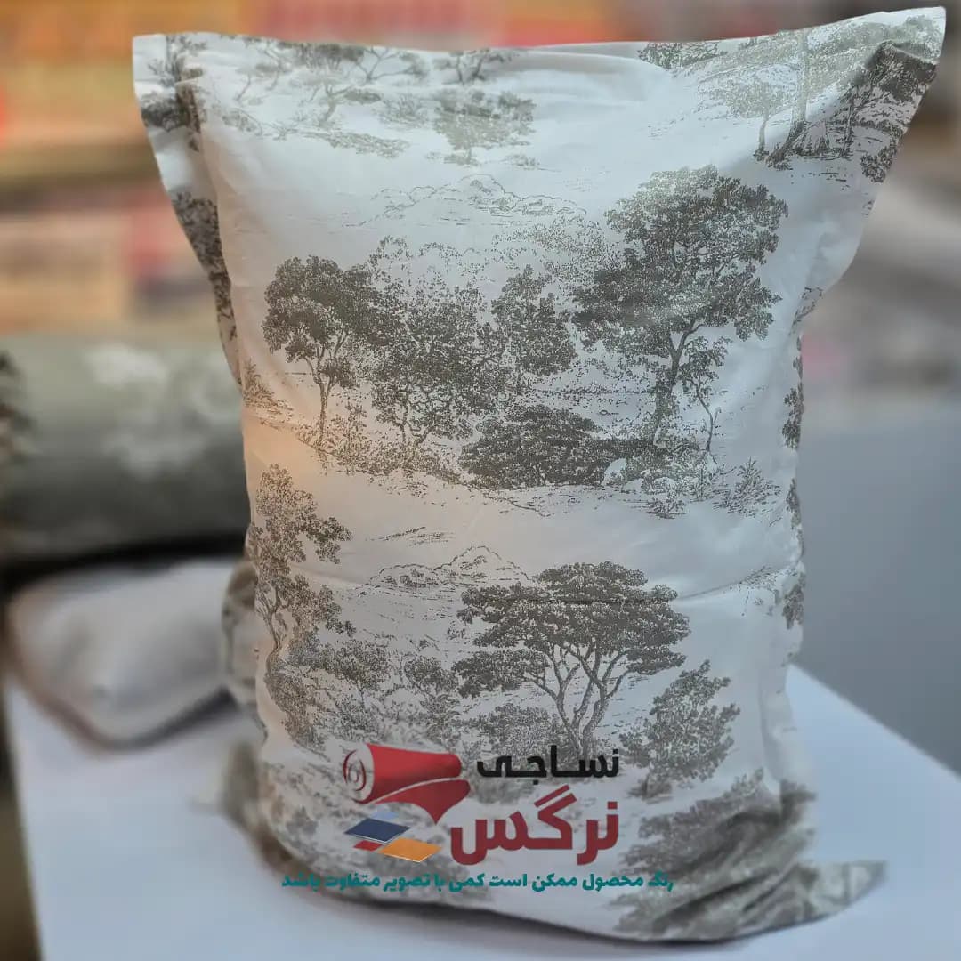 روبالشتی نخ پنبه طرح درخت کد 310 — تصویر ۴