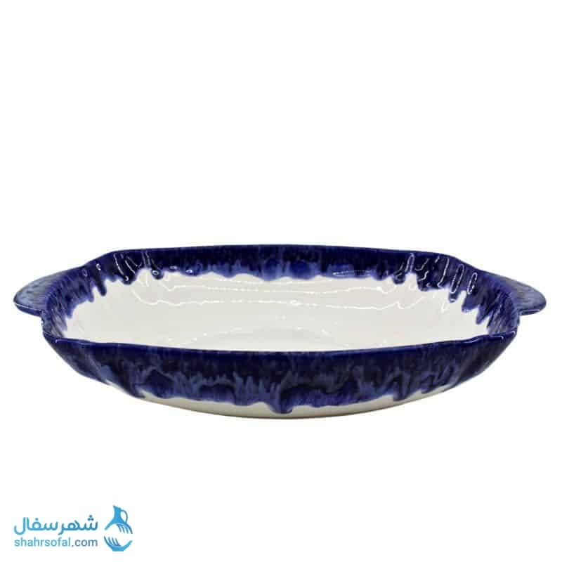 میوه خوری سرامیکی دسته دار طرح شره ای — تصویر ۳