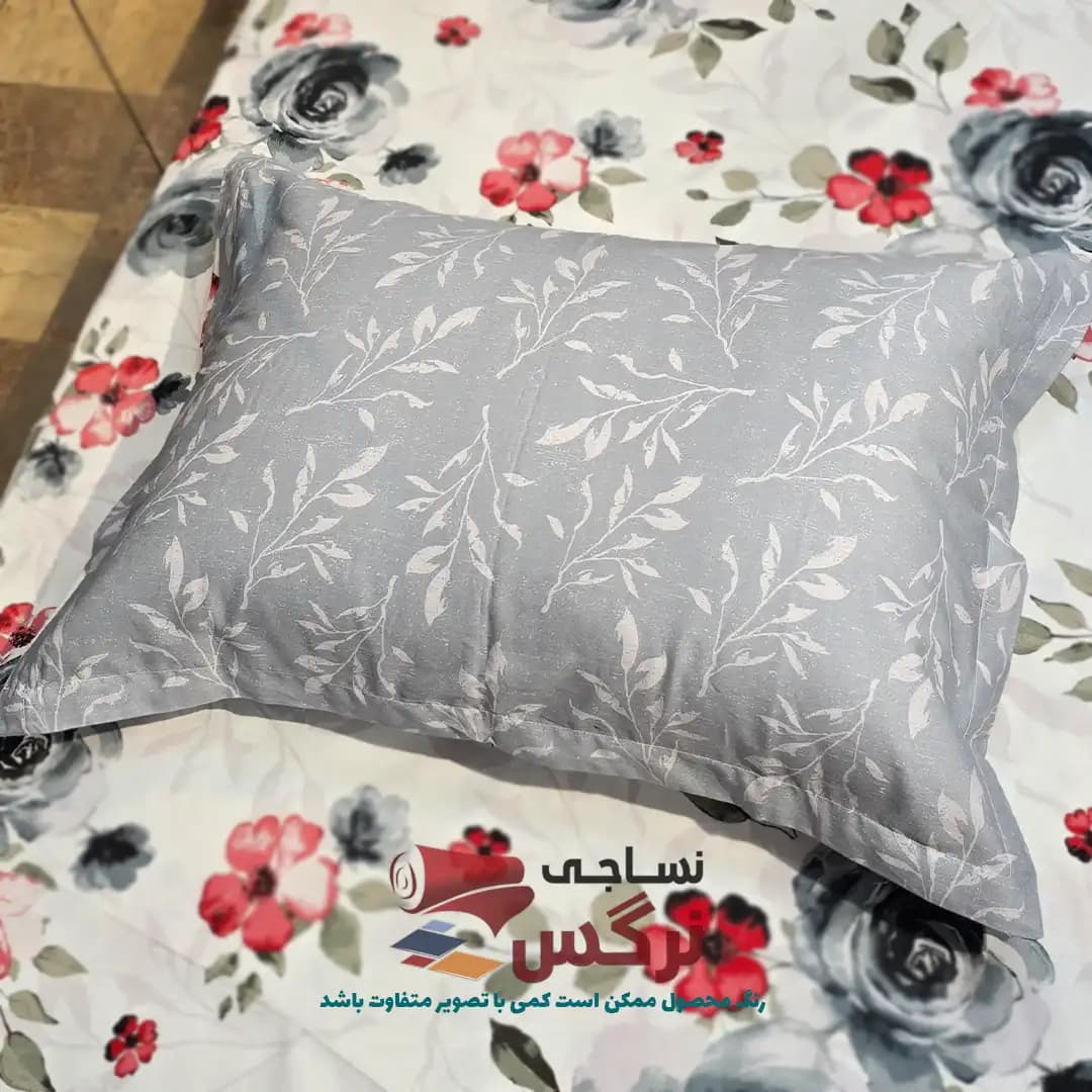 روبالشتی نخ پنبه گل دار کد 652 — تصویر ۲