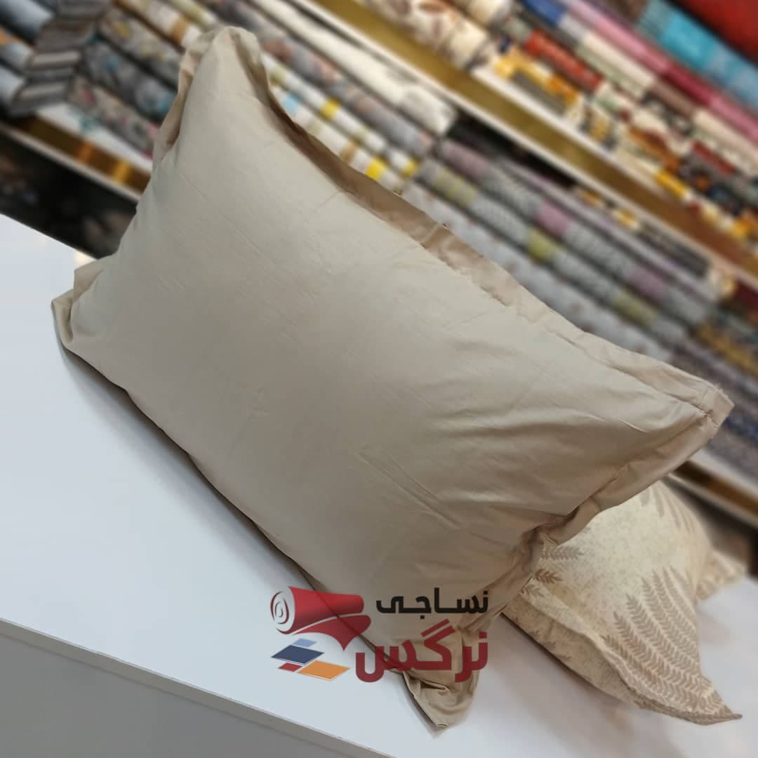 روبالشتی نخ پنبه گلدار نسکافه ای کد 655 — تصویر ۱۱