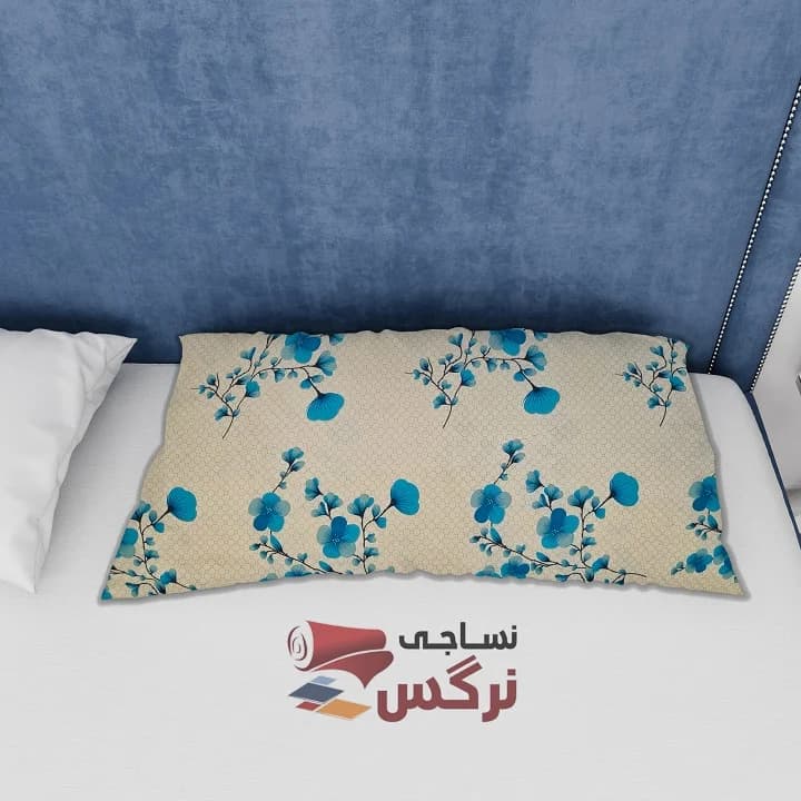 ملحفه نخ پلی استر طرح گل زرد عرض 2.5 کد 281 — تصویر ۲