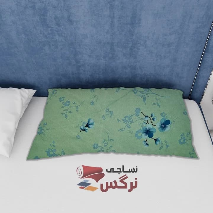 ملحفه نخ پلی استر طرح گل سبز عرض 2.5 کد 280 — تصویر ۴