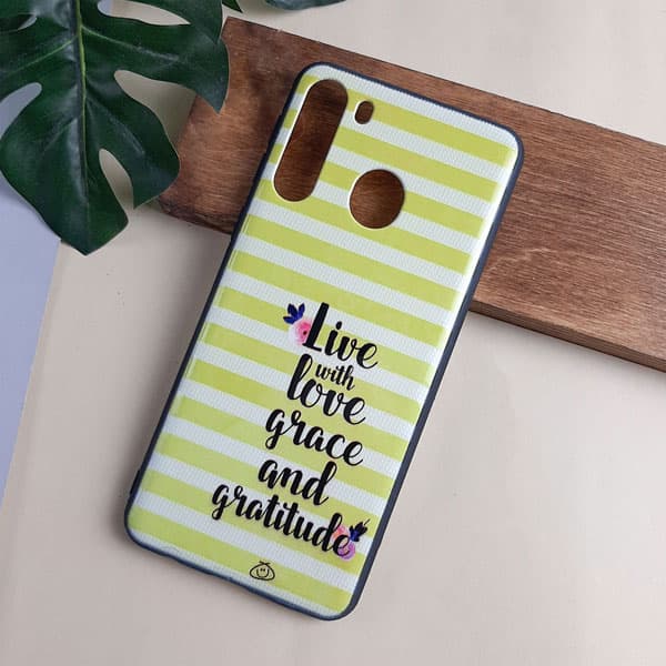 کاور موبایل طرح Live With Love مناسب گوشی سامسونگ Galaxy A21 — تصویر ۲